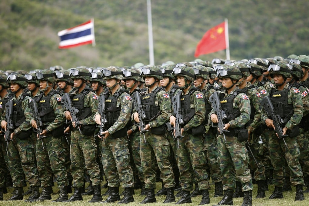 Chinese and Thai military personnel will take part in more joint drills this year. Photo: EPA