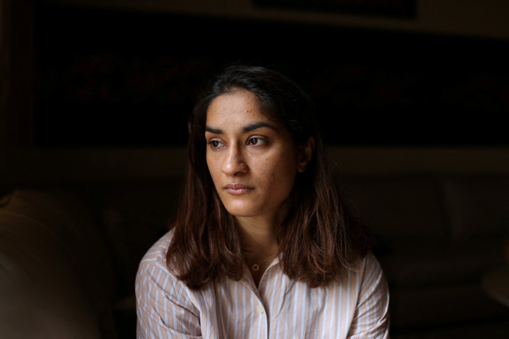 Indian wrestler Vinesh Phogat at her residence in Sonipat, northern state of Haryana, India, on Saturday. Photo: Reuters