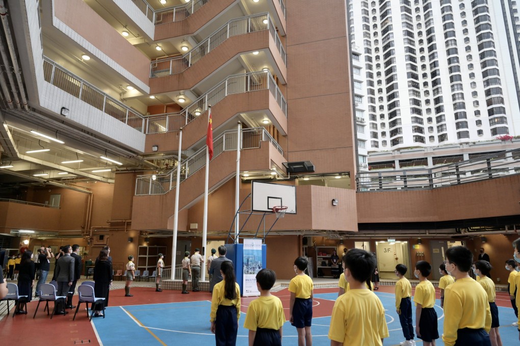 The Education Bureau together with schools in Hong Kong organised a variety of student activities on April 15 in support of the National Security Education Day to promote national security education. Photo: SCMP (Handout from ISD)