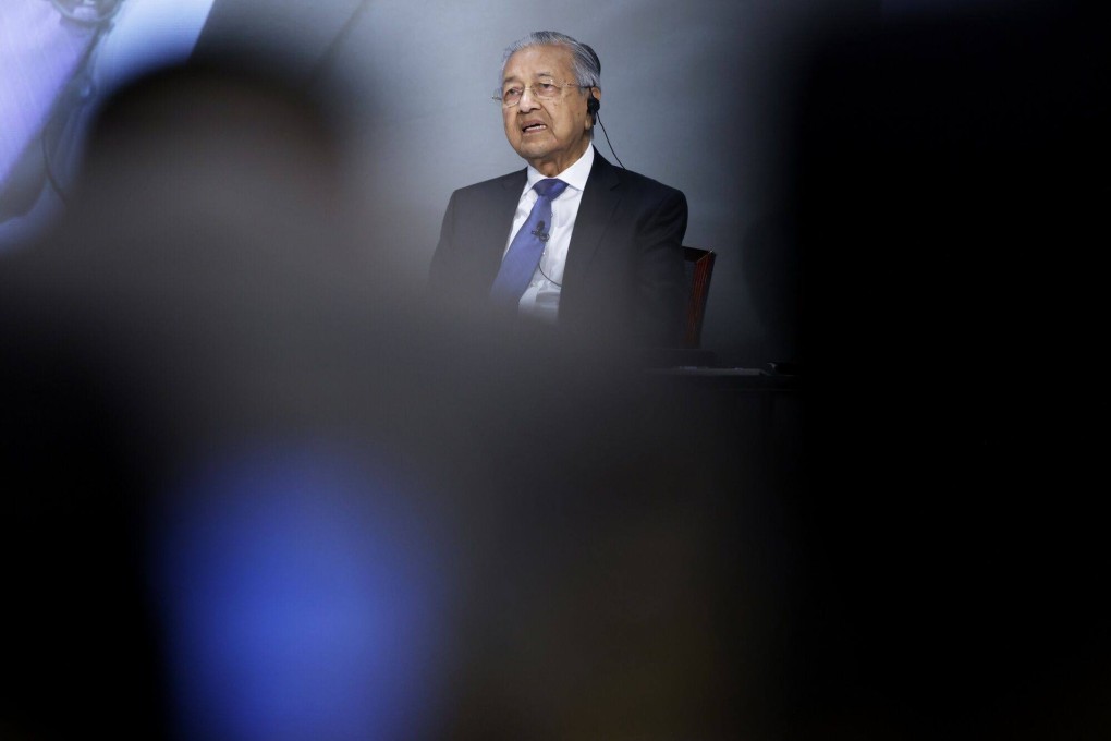 Malaysia’s former prime minister Mahathir speaks during an event in Tokyo, Japan on May 26. Mahathir was questioned by police for allegedly insulting royalty. Photo: Bloomberg