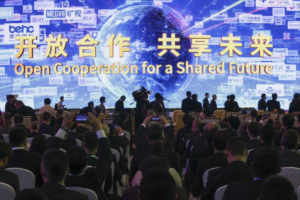 People attend the opening ceremony of the Zhongguancun Forum in Beijing on May 23. Located in northwestern Beijing’s Haidian district, Zhongguancun is seen as China’s answer to Silicon Valley. Photo: Xinhua