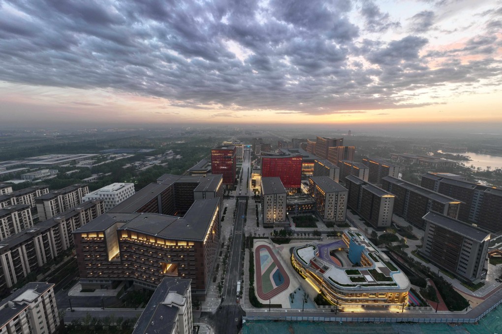 Chinese President Xi Jinping visited Xiongan in May as part of his push to develop it and ease congestion in Beijing. Pictured is Rongdong district in Xiongan New Area, in northern China’s Hebei province. Photo: Xinhua