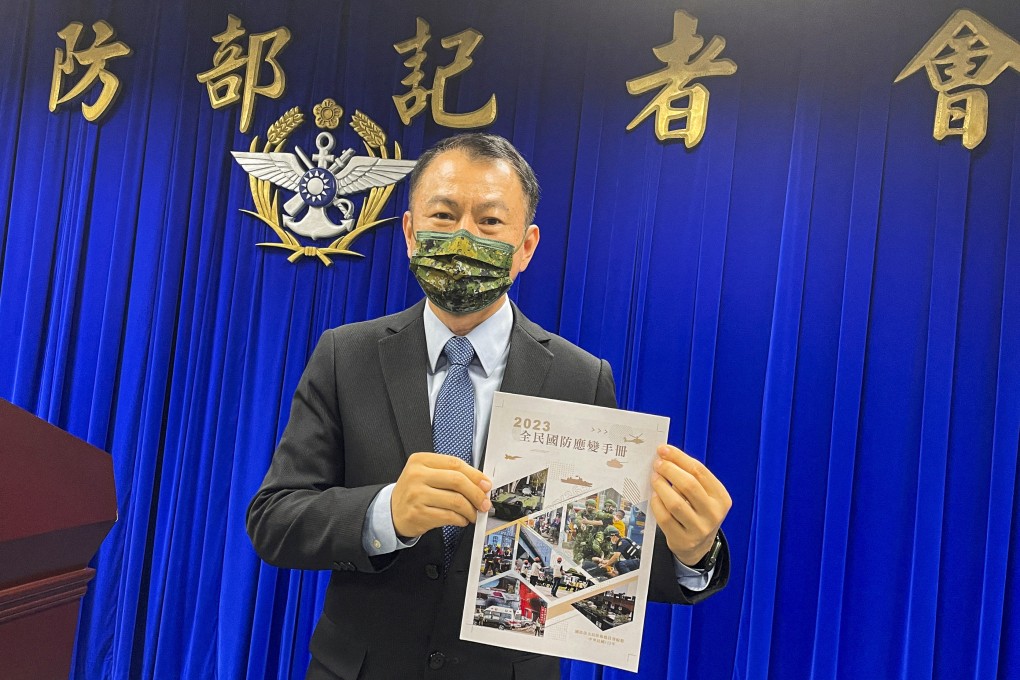 A new defence guide is filled with expert tips and uses international situations, including the Ukraine war, as references, according to Taiwan’s defence ministry. Photo: Reuters