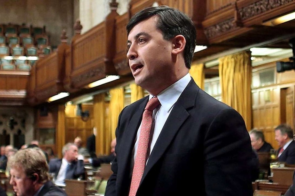 Canadian politician Michael Chong addresses federal parliament in Ottawa. Photo: Handout
