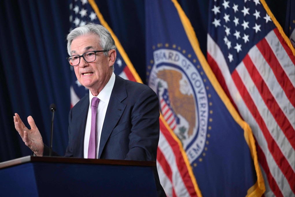 US Federal Reserve Board Chairman Jerome Powell speaks during a news conference in Washington on Wednesday. Photo: ,AFP