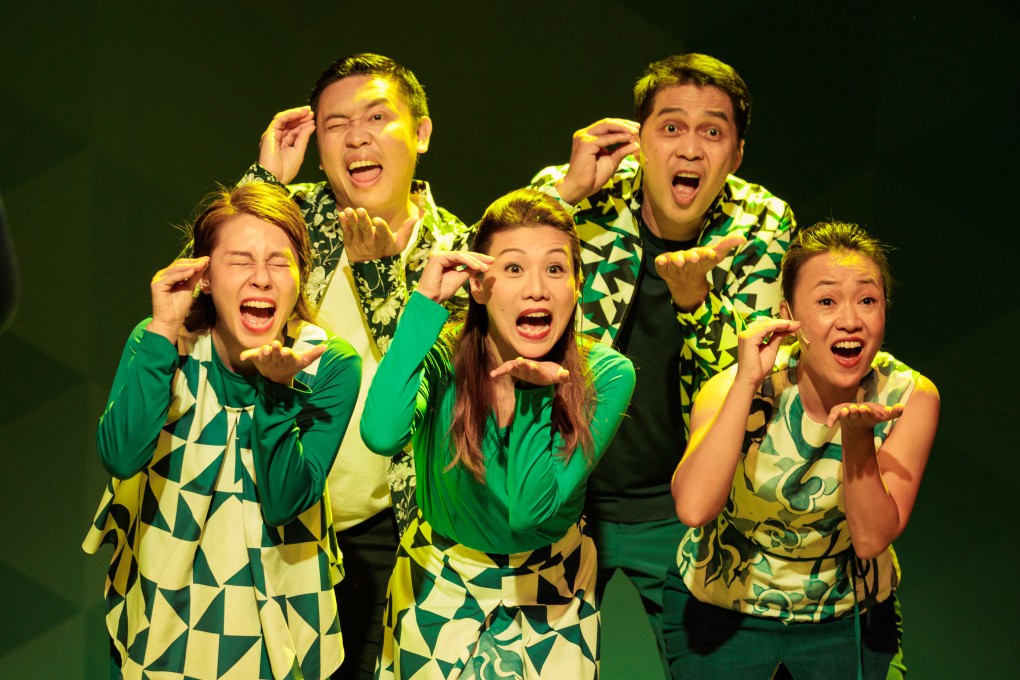 Cast members perform the new musical-comedy “Project After 6: Mou Man Tai” at ArtisTree in Taikoo Place, Hong Kong. Photo: Project After 6: Mou Man Tai