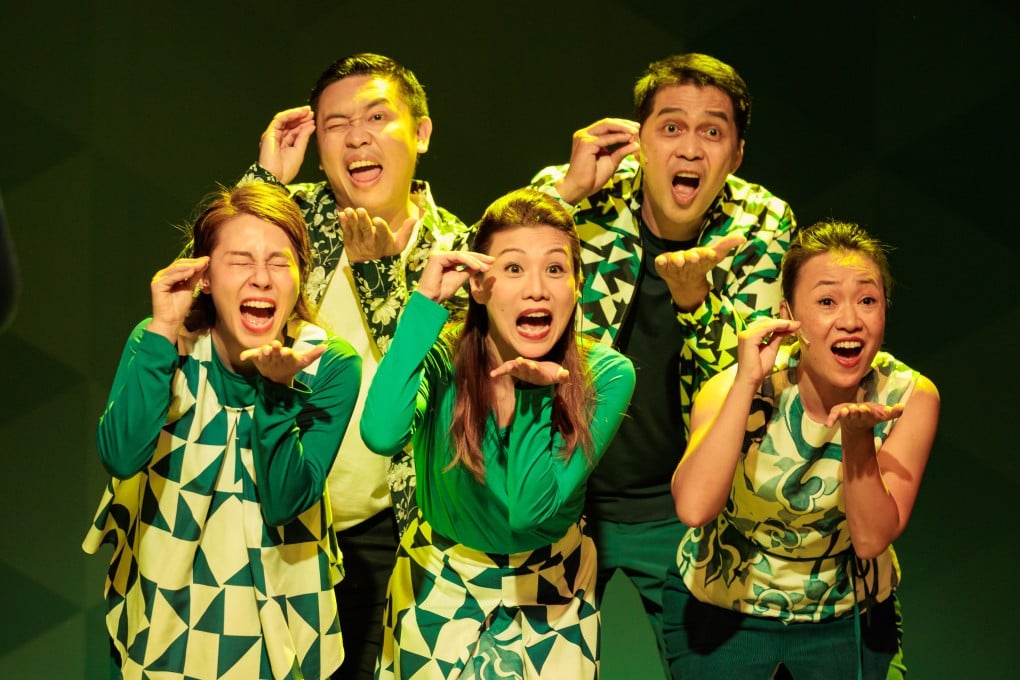 Cast members perform the new musical-comedy “Project After 6: Mou Man Tai” at ArtisTree in Taikoo Place, Hong Kong. Photo: Project After 6: Mou Man Tai