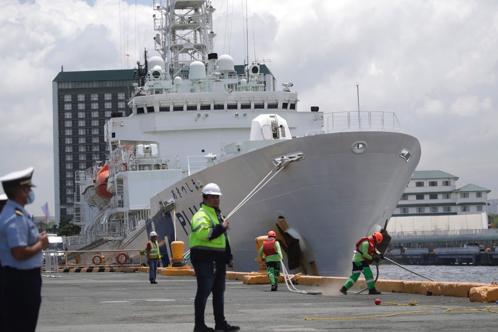 A Japanese coastguard patrol vessel docks at the Port of Manila, Philippines, on June 1. Photo: EPA-EFE