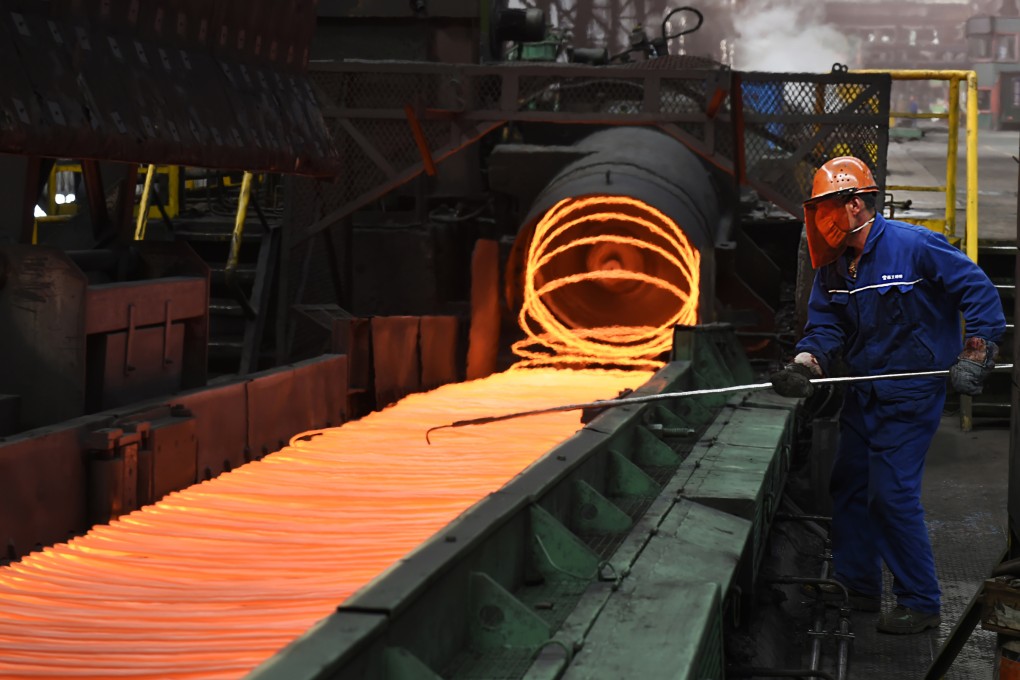 Using hydrogen in steelmaking is a key technology pathway to achieve near-zero emissions in the steelmaking industry in the long term, according to a report from Agora Industry and the Wuppertal Institute. Photo: Chinatopix via AP