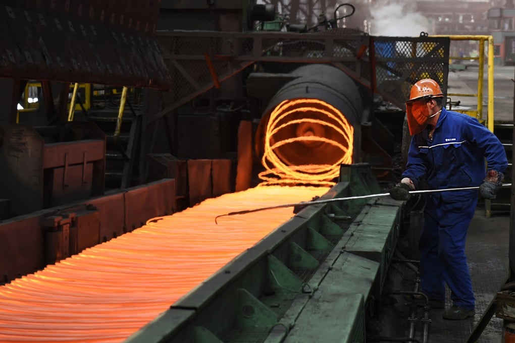 Using hydrogen in steelmaking is a key technology pathway to achieve near-zero emissions in the steelmaking industry in the long term, according to a report from Agora Industry and the Wuppertal Institute. Photo: Chinatopix via AP