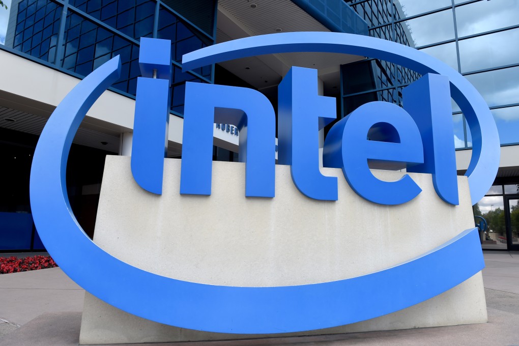 Intel’s logo seen at its Santa Clara, California, headquarters on May 21, 2016. Photo: dpa
