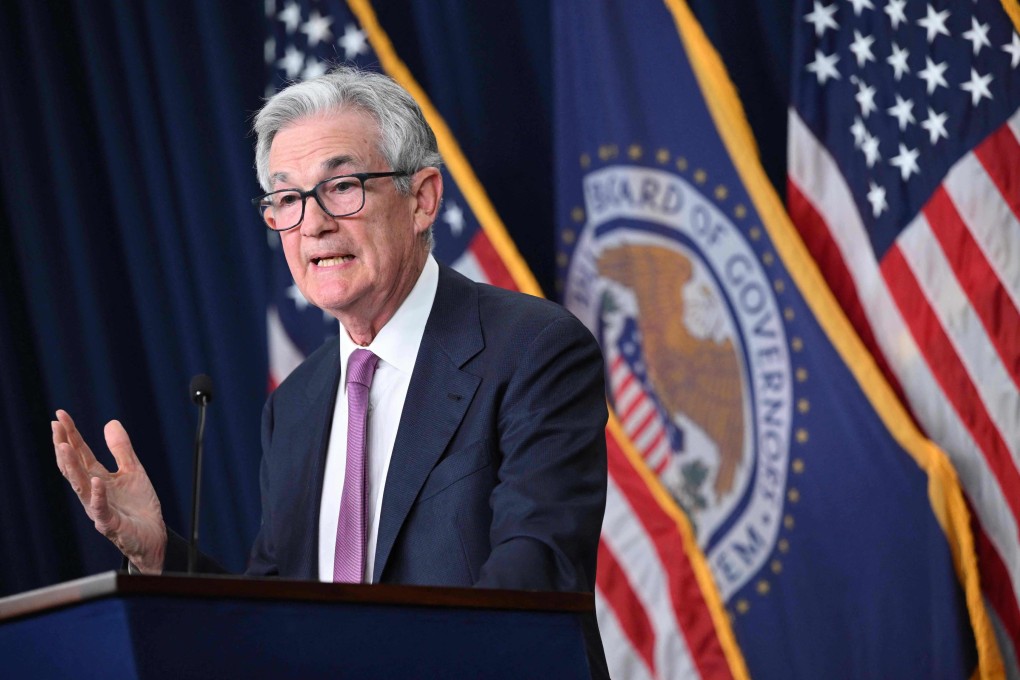 Federal Reserve Board chairman Jerome Powell speaks during a news conference on June 14 after the US central bank paused its aggressive campaign of interest rate hikes despite “elevated” inflation, while indicating a sharp increase could be needed before the end of the year. Photo: AFP