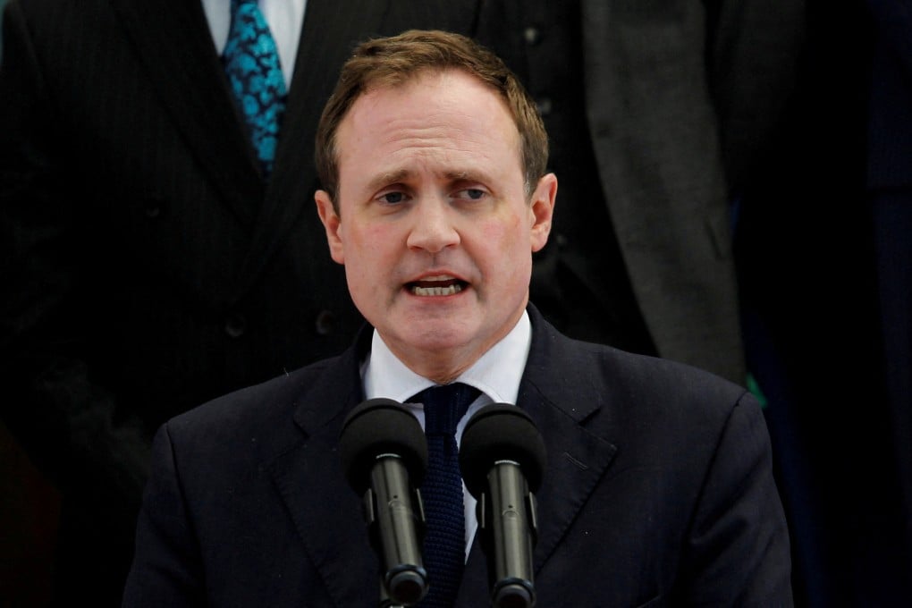 British Security Minister Tom Tugendhat is responsible for countering terrorism, domestic state threats and economic crime. Photo: Reuters
