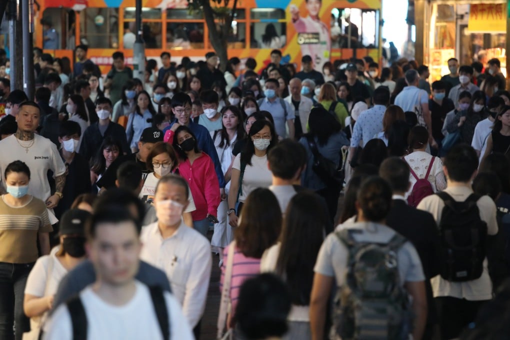 Hong Kong’s labour force in 2022 stood at 3.46 million, down 6 per cent from a peak in 2018. Photo: Martin Chan