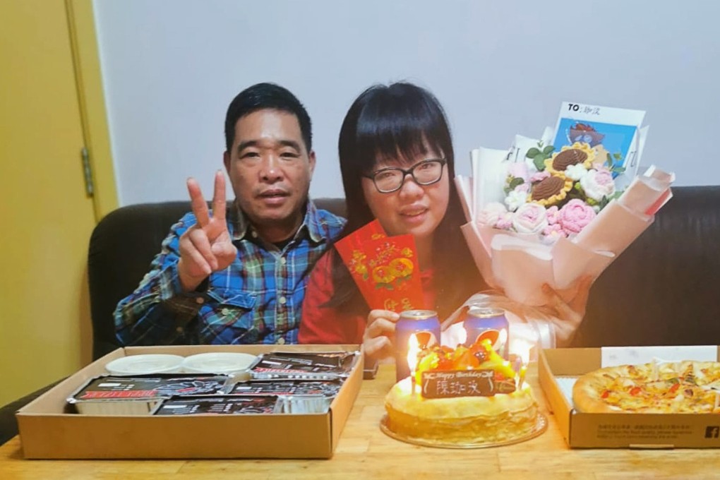 Yuki Chan celebrates her birthday with her father, Steven Chan. Photo: Handout