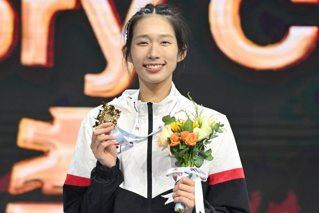 Vivian Kong Man-wai with her third Asian Championship gold medal. Photo: Handout
