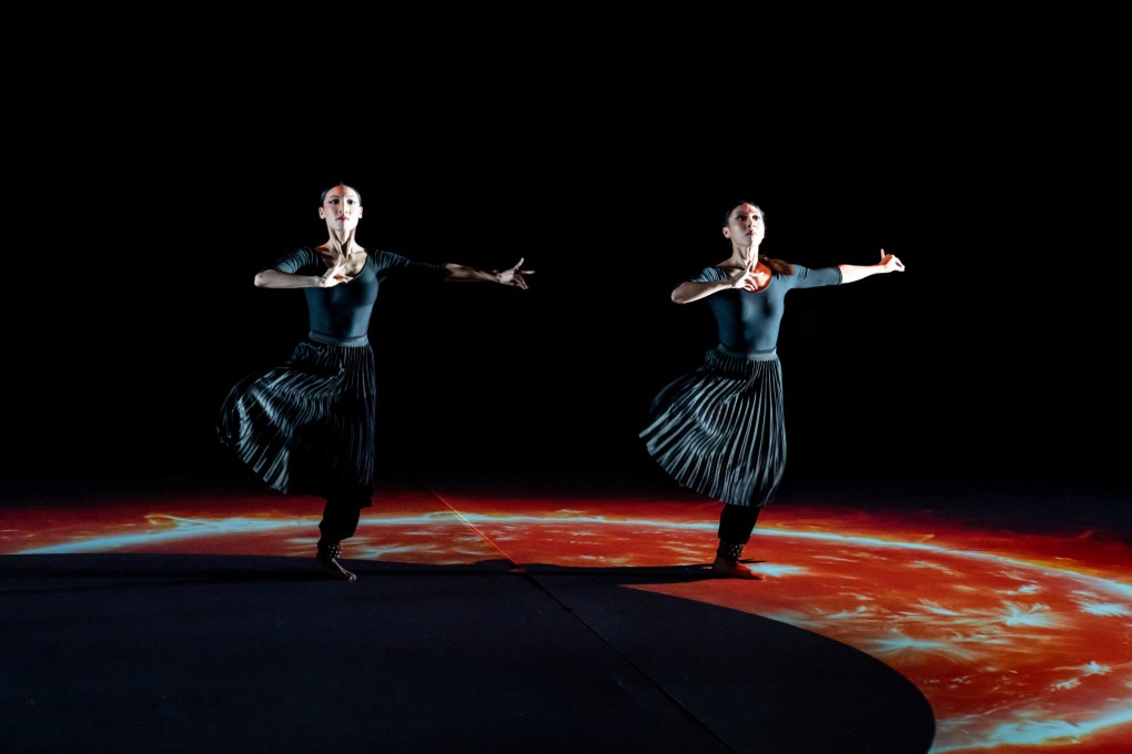 Jasmine Lam (left) and Peggy Chow perform “Bhagavad Gita”, Chinese theatre director Tang Shu-wing’s take on the epic Sanskrit poem. Photo:  Tang Shu-wing Theatre Studio
