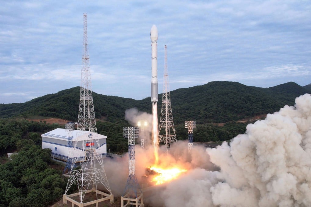 The launch attempt of the Chollima-1 carrier rocket from North Korea’s west coast that ended in failure. Photo: dpa