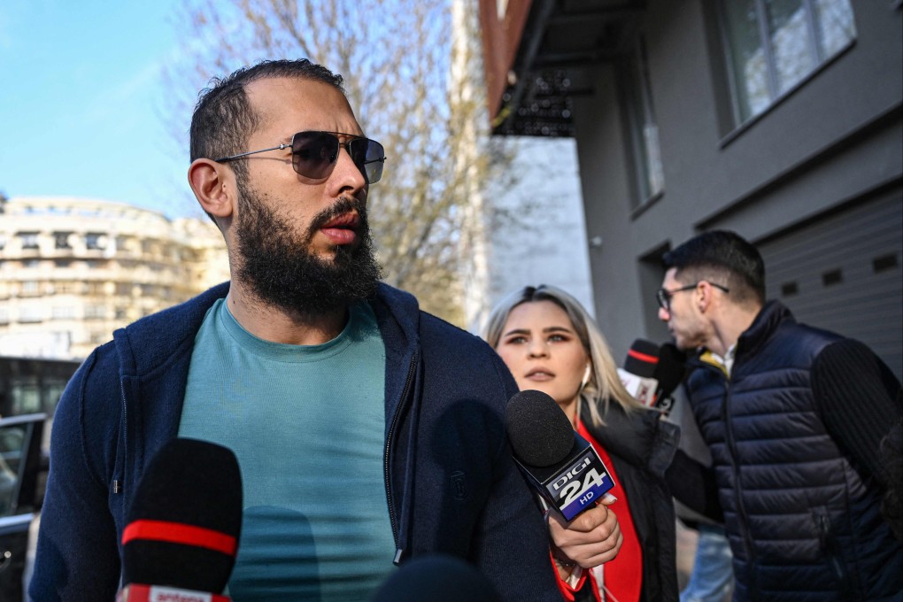 Social media influencer Andrew Tate. Photo: AFP