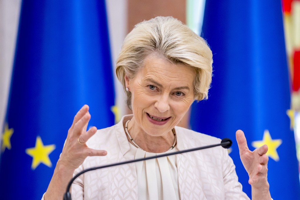 A new European Union economic plan does not name China directly, but can be seen as the first crystallisation of EU Commission chief Ursula von der Leyen’s concept of “de-risking”. Photo: EPA-EFE