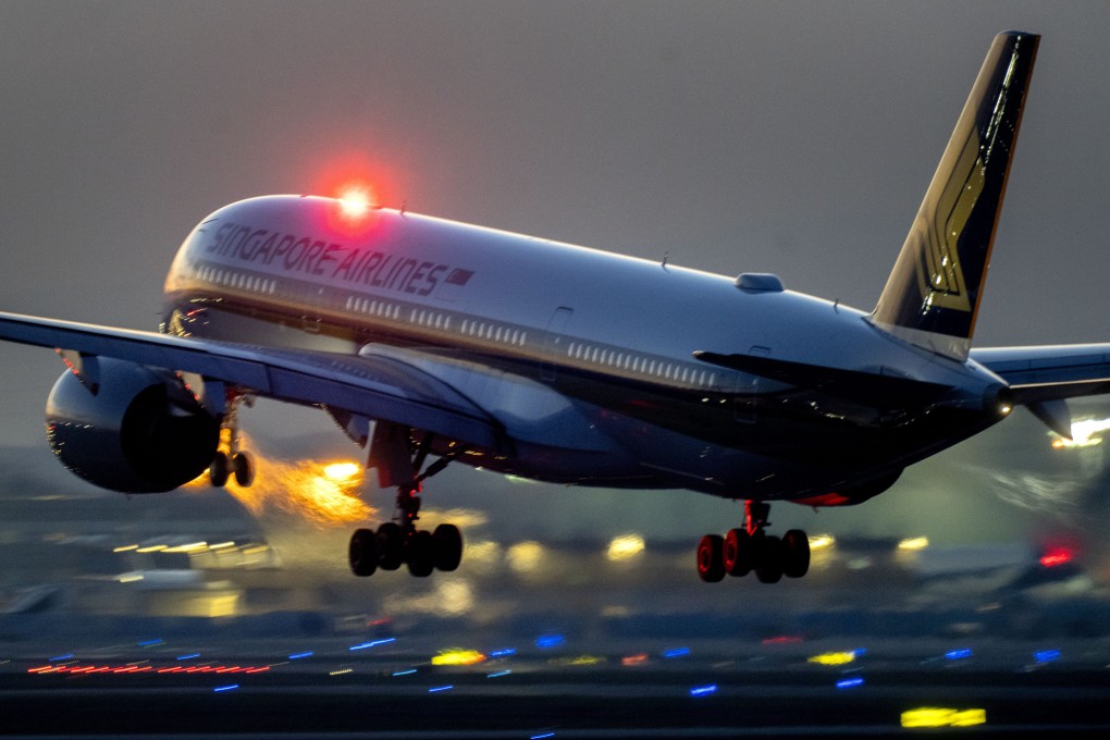 A Singapore Airlines plane comes in to land at an airport in Frankfurt, Germany, earlier this year. The city state’s flag carrier took the prestigious Skytrax title this year over the previous seven-time winner Qatar Airways. Photo: AP