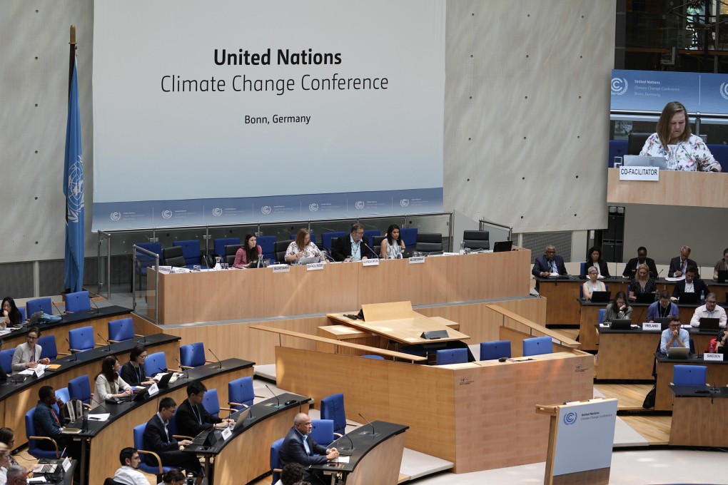 Participants pictured at the United Nations Climate Change Conference in Bonn, Germany, on June 8. Rising tensions between the parties involved have affected plans for accelerated action on climate change. Photo: AP