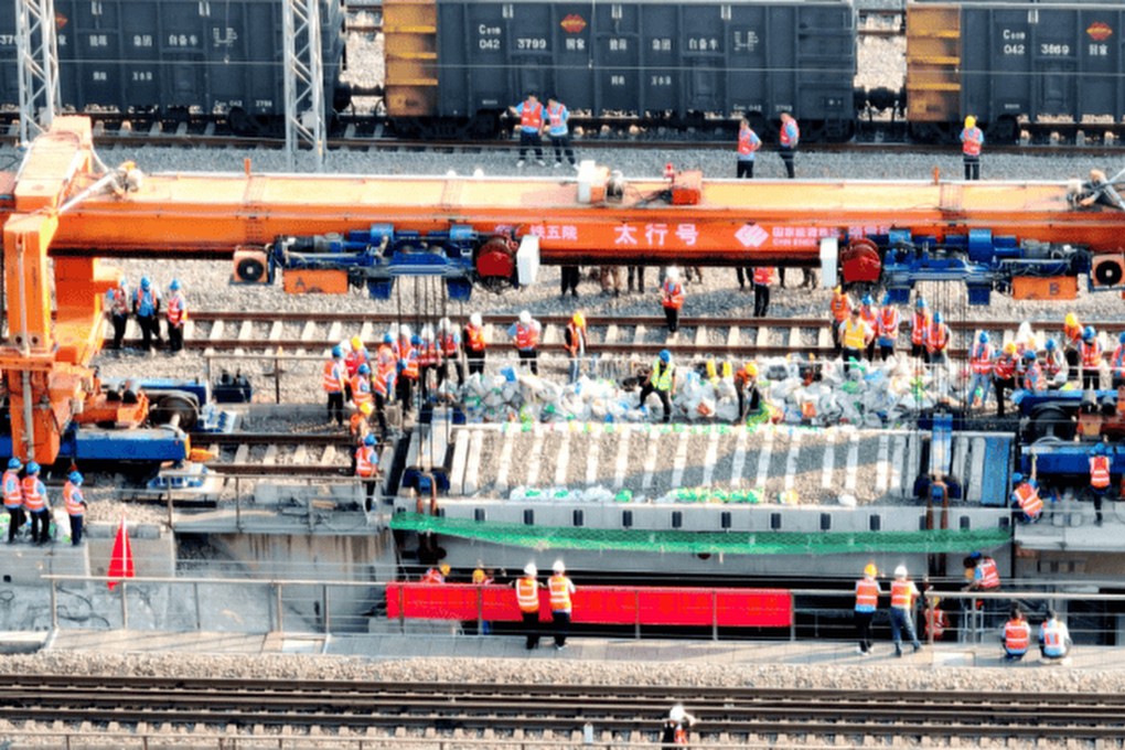 Some rail engineers say the Taihang smart machine showcases China’s commitment to innovation and technological leadership in the rail industry. Photo: Weibo