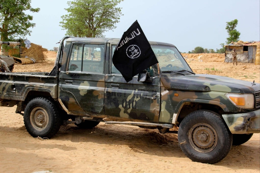 A vehicle allegedly belonging to the Islamic State group in West Africa (ISWAP) in Baga, a town in Nigeria in 2019. File photo: AFP