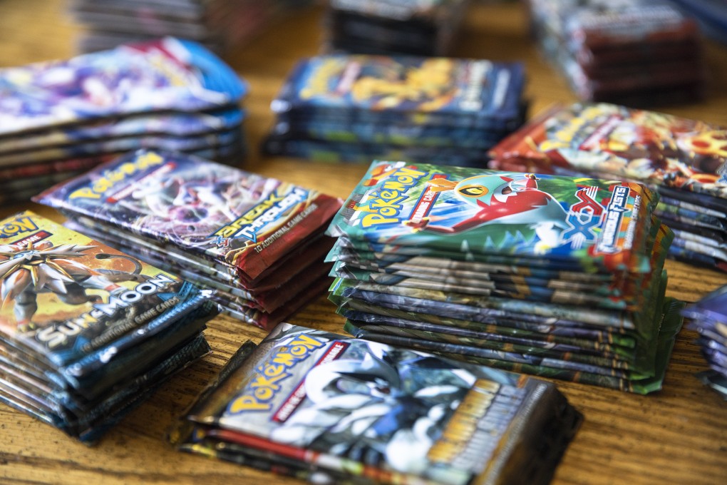 Packs of Pokemon trading cards. Photo: Bloomberg