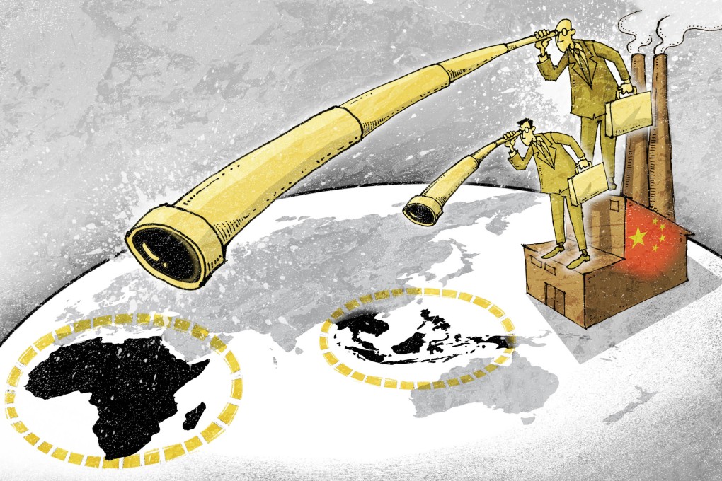 Chinese investors are searching far and wide for overseas business opportunities, and some are looking beyond Southeast Asian markets, with Africa squarely in their sights. Illustration: Henry Wong
