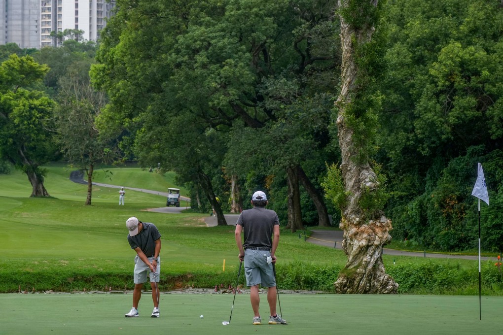 Golfers play on the Old Course at Fanling on June 13. The Hong Kong Golf Club’s Fanling course is set to lose 32 hectares of land, including nine hectares earmarked for public housing. Photo: Elson Li