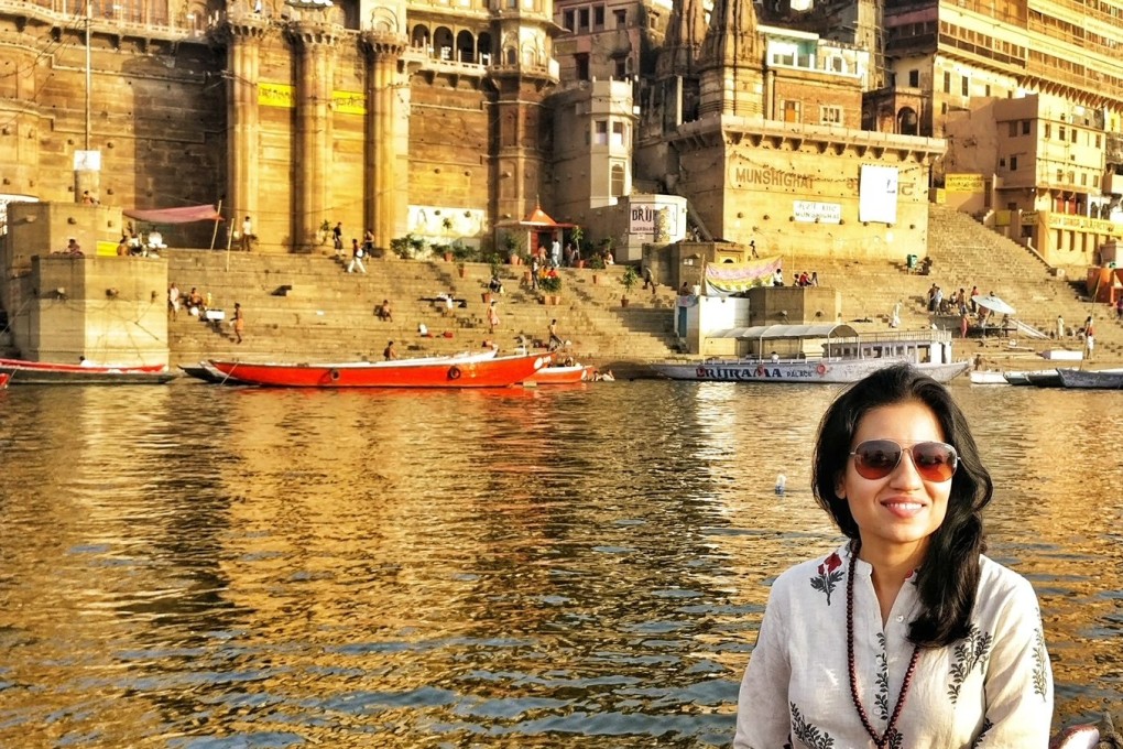 Neeti Mehra, a slow living coach, on a “praycation” in Varanasi, one of India’s holy cities. A growing number of Indians appear to be taking more spiritual holidays – where they visit places of worship but add in elements of a luxury trip as well. Photo: Neeti Mehra