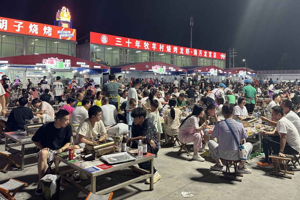 Zibo’s barbecue offerings remain a big drawcard over the Dragon Boat festival break this year. Photo: Kinling Lo