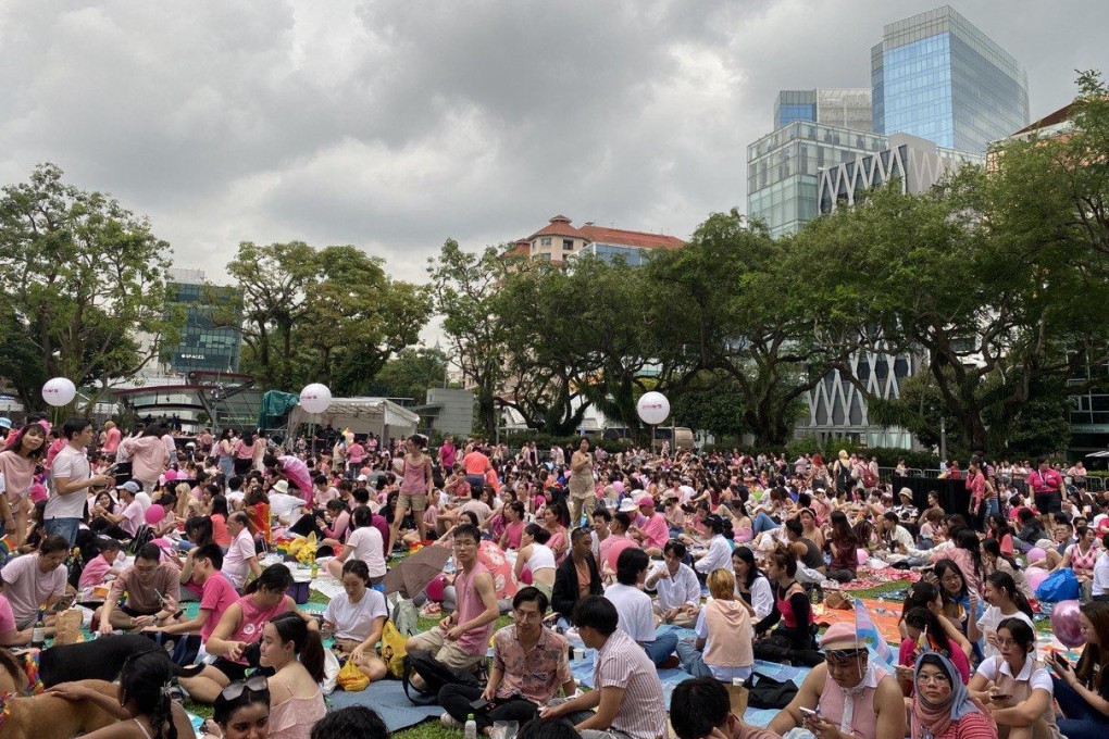 Some attendees at Pink Dot had turned up to send a clear signal that there was a long road ahead for LGBTQ rights in the country. Photo: Kimberly Lim
