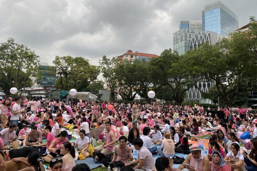 Some attendees at Pink Dot had turned up to send a clear signal that there was a long road ahead for LGBTQ rights in the country. Photo: Kimberly Lim