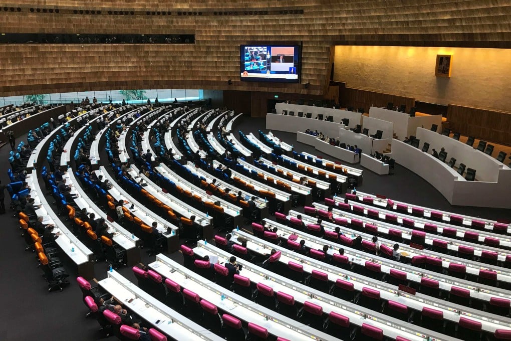The Thai parliament. A joint sitting of the lower house and the senate will select the prime minister early next month. Photo: AFP