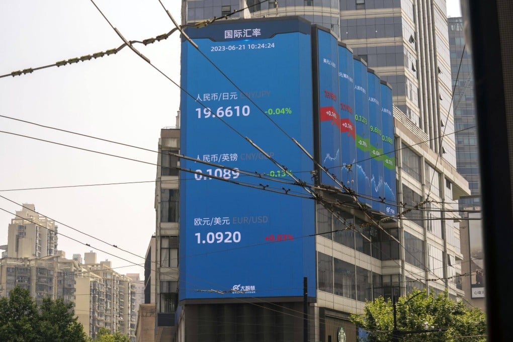A screen displaying stock figures in Shanghai on June 21, Photo: Bloomberg