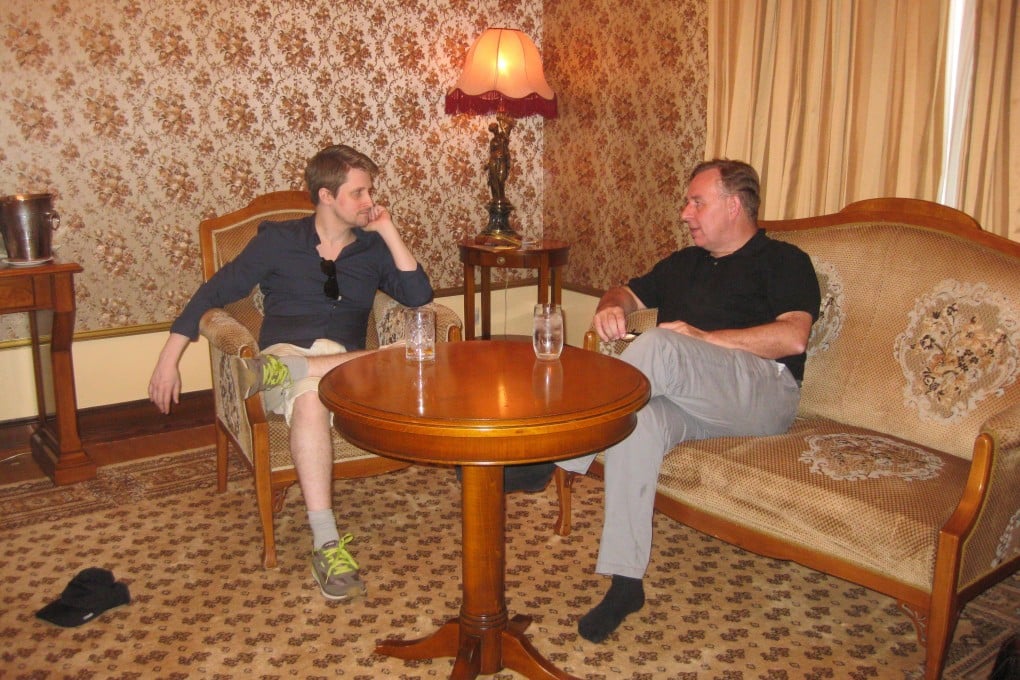 Edward Snowden (left) and Canadian lawyer Robert Tibbo meet again in Moscow in 2016. Photo: Robert Tibbo