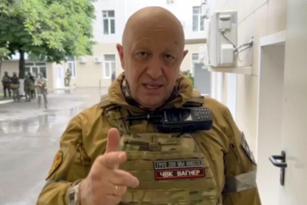 Yevgeny Prigozhin, the owner of the Wagner Group military company, records his video addresses in Rostov-on-Don, Russia on Saturday. Photo: Prigozhin Press Service via AP