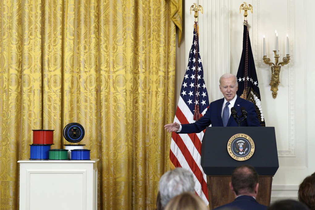 US President Joe Biden discusses high-speed internet infrastructure in the East Room at the White House, Washington, DC, June 26, 2023. Photo: Abaca Press/TNS