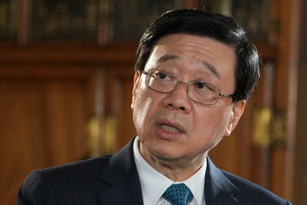 Chief Executive John Lee Ka-chiu at Government House in Hong Kong, 28 June 2023. Photo: Sam Tsang