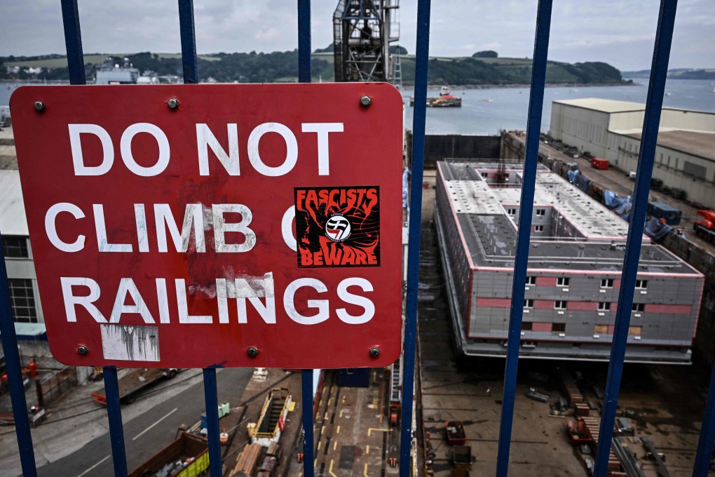 The Bibby Stockholm barge will be used as accommodation to house asylum seekers. Photo: AFP