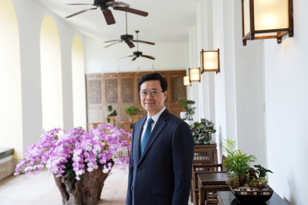 Hong Kong leader John Lee at Government House in Central. “I am not a kung fu man – I’m more on the relaxation, the mental side [of martial arts],” he says. Photo: Sam Tsang