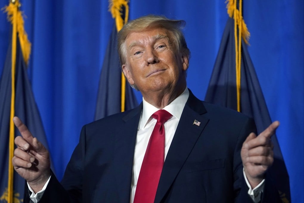 Donald Trump in Concord, New Hampshire on Tuesday. Photo: AP