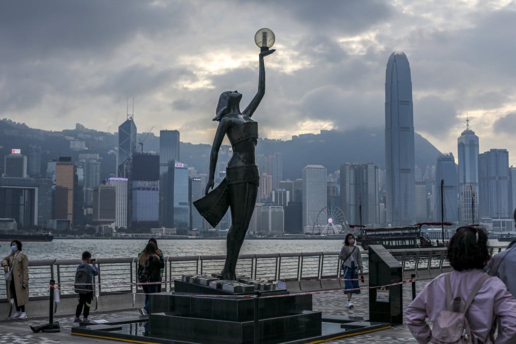 Hong Kong’s iconic skyline is seen from the Avenue of Stars at Tsim Sha Tsui. Pro-Beijing figures have hailed what they say is the city’s path out of the shadows of political turmoil. Photo: Xiaomei Chen