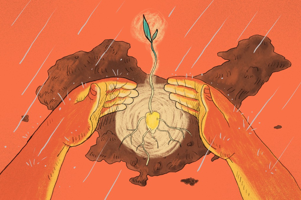 China is trying to sow the seeds of agricultural advancements. Illustration: Brian Wang