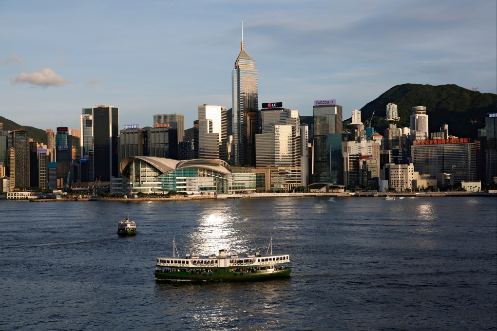 A Star Ferry boat crosses Victoria Harbour in front of the Hong Kong skyline on June 29, 2020. Photo: Reuters