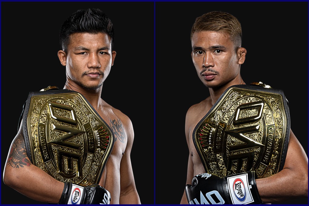 Rodtang (left) and Superlek hold the flyweight Muay Thai and kickboxing titles respectively in ONE. Photo: ONE Championship