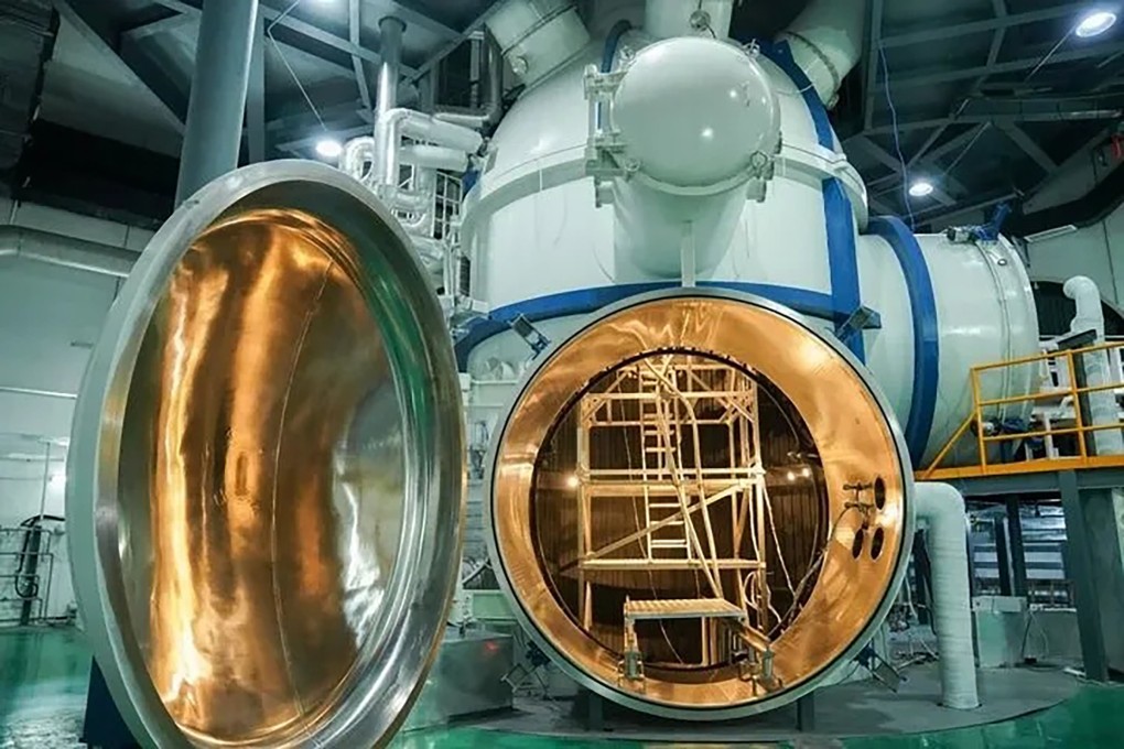 The simulators are designed to recreate specific kinds of conditions in space.  Photo: Weibo