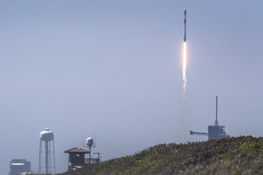The European Space Agency’s Euclid Telescope mission lifts off on a SpaceX Falcon 9 rocket from the Kennedy Space Centre in Florida, US on Saturday. Photo: EPA-EFE